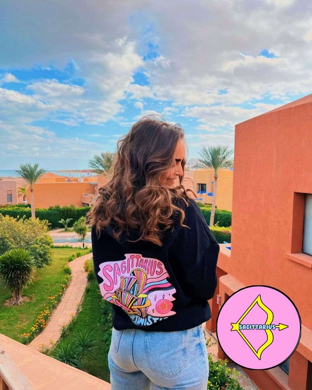 Hippie Horoscopes Oversized Hoodie