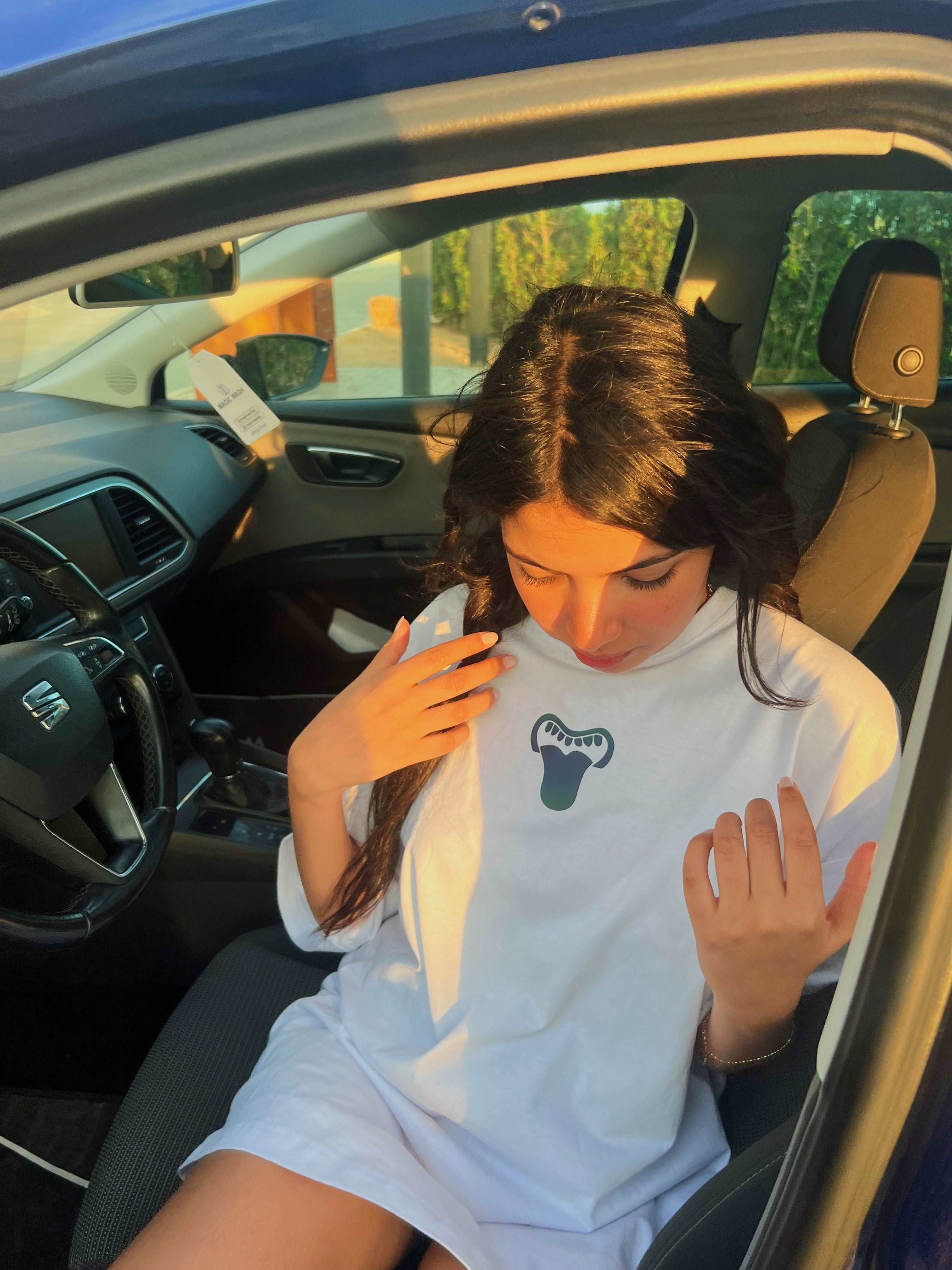 Sweet Trip Rainbow Reflective Oversized T-shirt