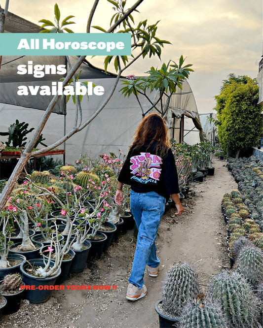 LEO Hippie Horoscopes Oversized T-shirt (LAST ITEM)