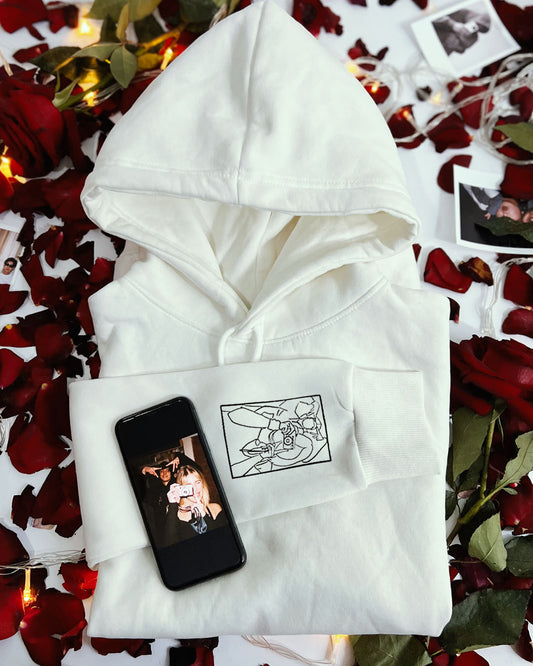 Outline Sleeve Oversized Hoodie