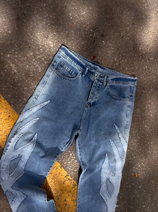 Cuba Denim - Patched Jeans (LAST ITEM)