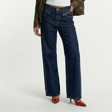 The Studs Collar Jeans (PRE-ORDERS DELIVERY 7-15 DAYS )