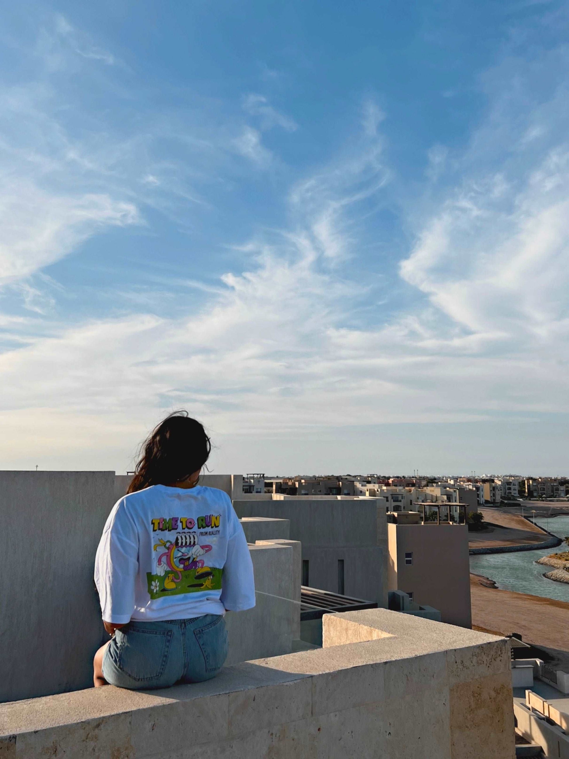 Time To Run From Reality Oversized T-shirt