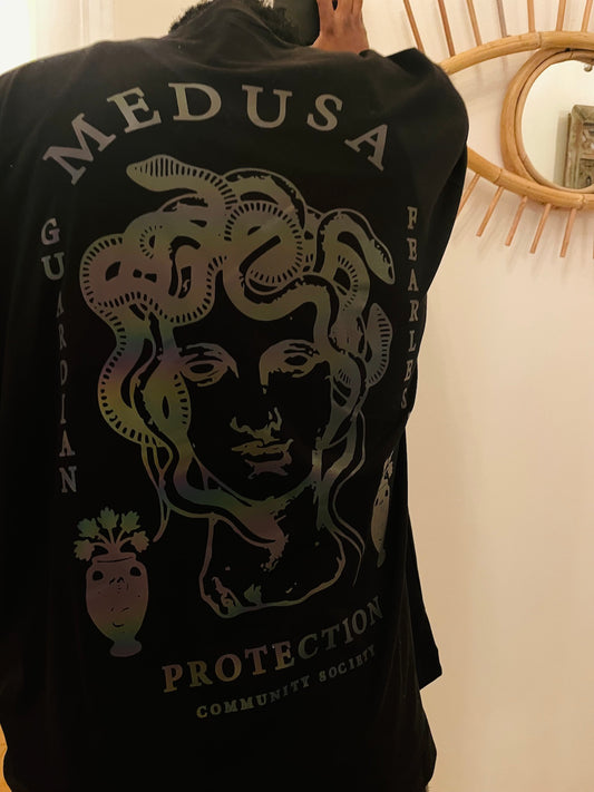 Medusa Rainbow Reflective Oversized T-shirt